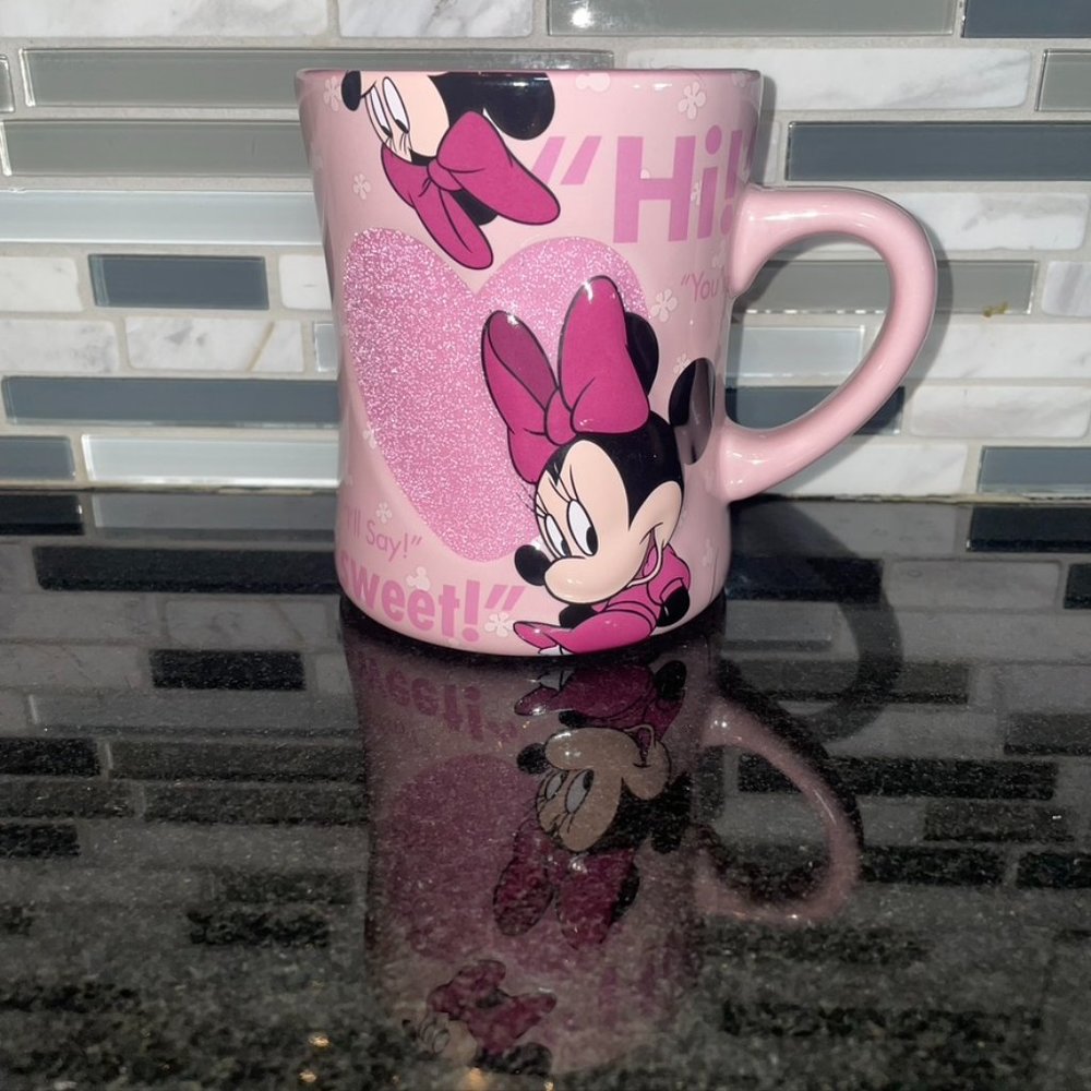 Disney Minnie Mouse Glitter Mug